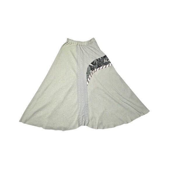 MADELEINE GAUCHER Two Piece Knit Set Top Maxi Skirt Lt Green Multicolor Medium - Picture 8 of 13